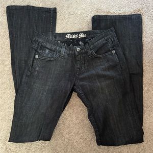 NWOT Y2K Miss Me Bedazzled Low Rise Flared Jeans